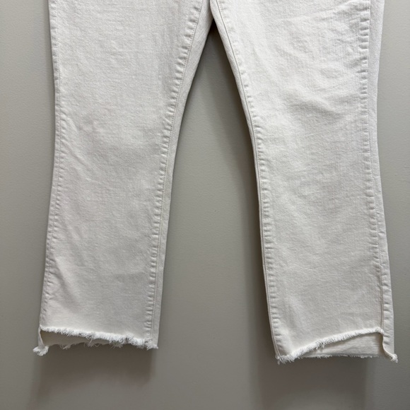 Mother Superior The Insider Crop Step Fray Jeans in Act Natural - Picture 4 of 10